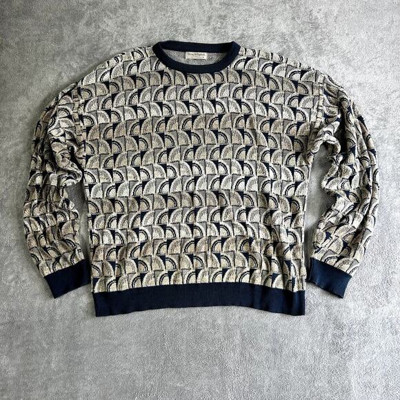 Tricots St Raphael Other - Tricots St Raphael Sweater Mens Medium Geometric Patterned Vintage Made in USA